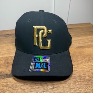 New Perfect Game The Field One V2.0 Cap Black & Gold Medium Large